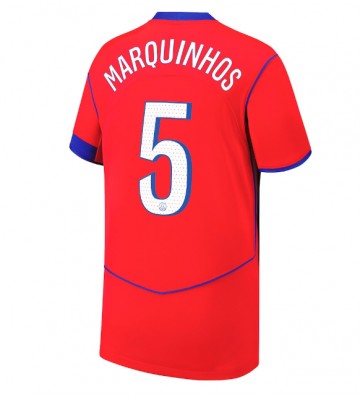 Paris Saint-Germain Marquinhos #5 Tredjetrøje 2025-26 Kortærmet